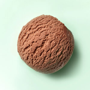 Chocolate ice cream scoop